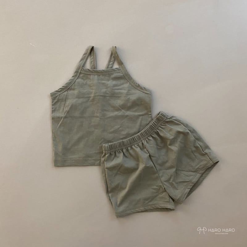 HARO HARO - Korean Children Fashion - #Kfashion4kids - Macaron Sleeveless Top Bottom Set - 7