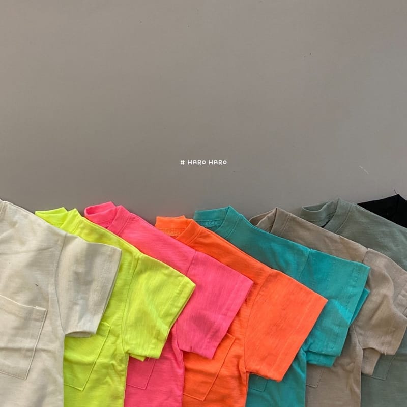 HARO HARO - Korean Children Fashion - #Kfashion4kids - Slab Pocket Tee