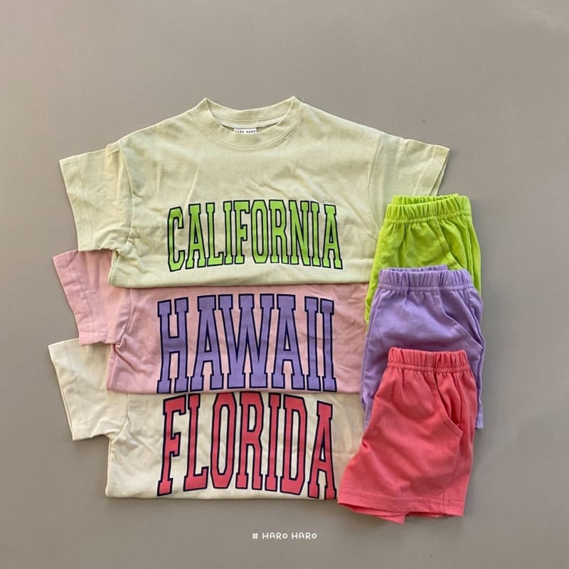 HARO HARO - Korean Children Fashion - #Kfashion4kids - World Beach Top Bottom Set - 10