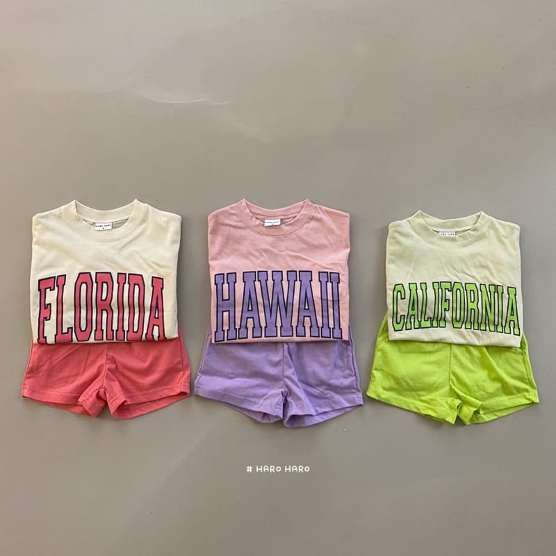 HARO HARO - Korean Children Fashion - #Kfashion4kids - World Beach Top Bottom Set - 8