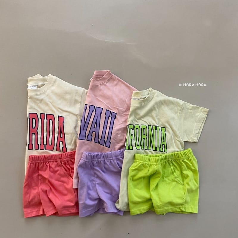 HARO HARO - Korean Children Fashion - #Kfashion4kids - World Beach Top Bottom Set - 9