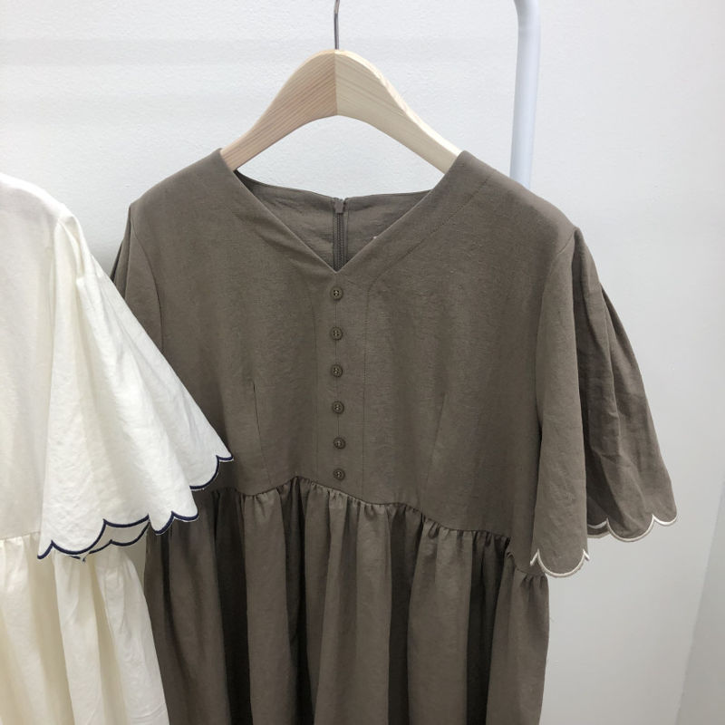 HAVE - Korean Women Fashion - #Kfashion - Pacot Linen One-piece - 8