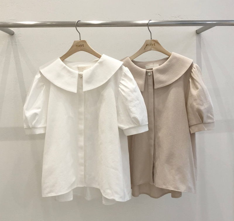 HAVE - Korean Women Fashion - #Kfashion - Charming Puff Blouse - 9