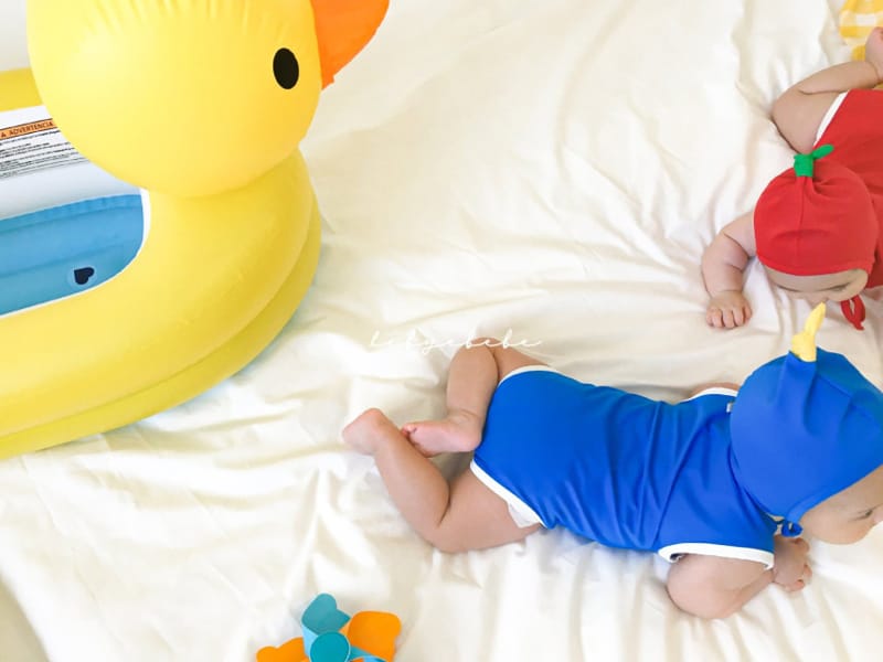 HI BYEBEBE - Korean Children Fashion - #Kfashion4kids - Duck Swimwear with Hat - 4