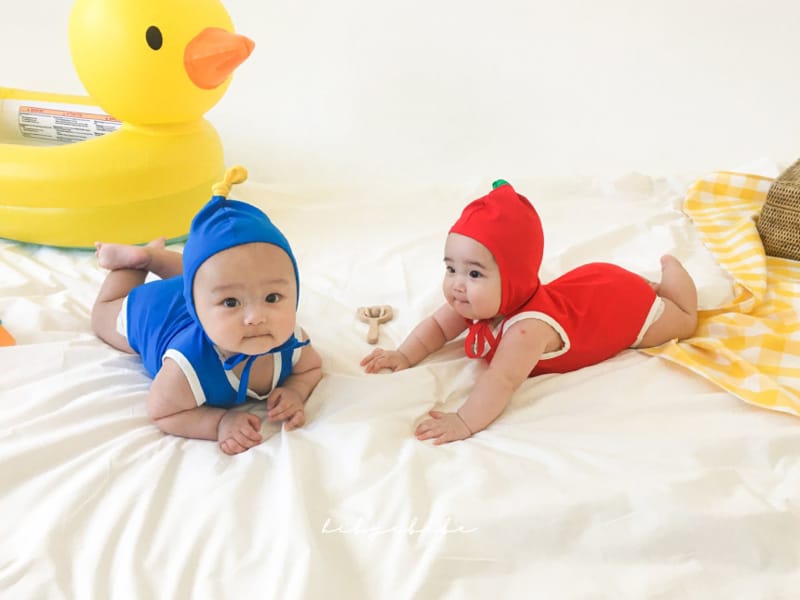 HI BYEBEBE - Korean Children Fashion - #Kfashion4kids - Duck Swimwear with Hat - 6