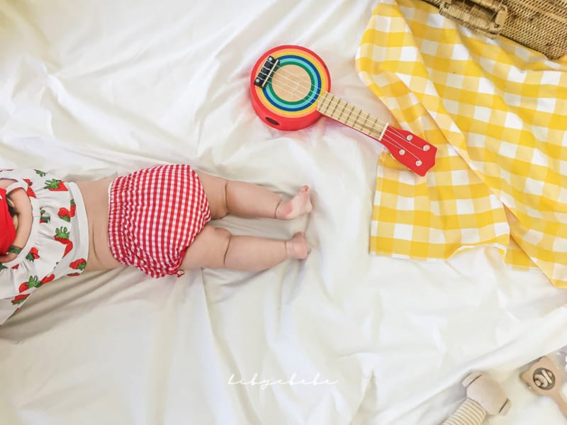 HI BYEBEBE - Korean Children Fashion - #Kfashion4kids - Berry Berry Swimwear with Hat - 2