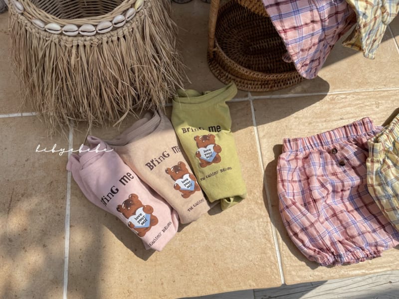 HI BYEBEBE - Korean Children Fashion - #Kfashion4kids - Love Me Bear Tee - 3
