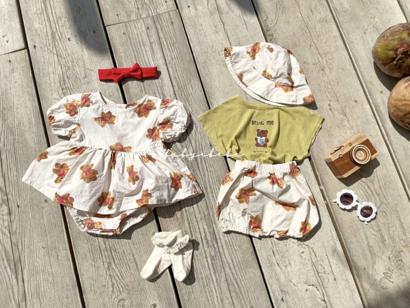 HI BYEBEBE - Korean Children Fashion - #Kfashion4kids - Love Me Bear Tee - 5