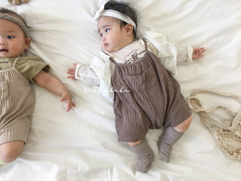 HI BYEBEBE - Korean Children Fashion - #Kfashion4kids - Bread Capri Dungarees Pants - 3
