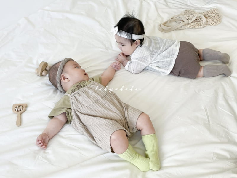 HI BYEBEBE - Korean Children Fashion - #Kfashion4kids - Bread Capri Dungarees Pants - 6