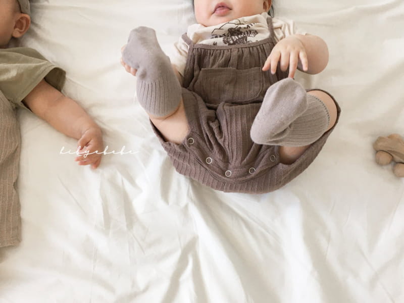 HI BYEBEBE - Korean Children Fashion - #Kfashion4kids - Bread Capri Dungarees Pants - 7