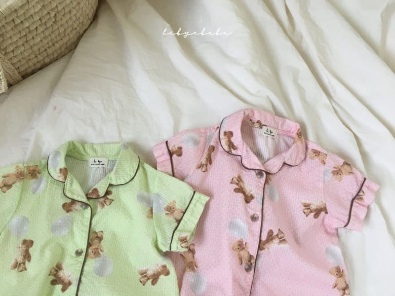 HI BYEBEBE - Korean Children Fashion - #Kfashion4kids - Bear Dong Dong Pajamas Bodysuit - 4