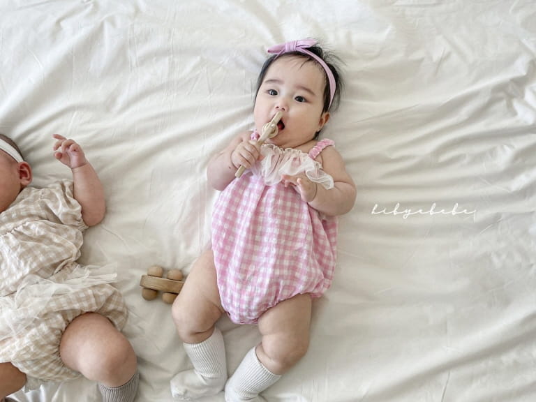 HI BYEBEBE - Korean Children Fashion - #Kfashion4kids - Smile Check Sleeveless Bodysuit - 3