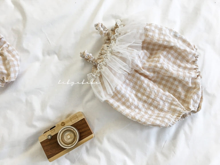 HI BYEBEBE - Korean Children Fashion - #Kfashion4kids - Smile Check Sleeveless Bodysuit - 7
