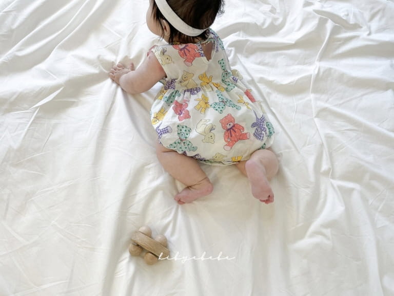 HI BYEBEBE - Korean Children Fashion - #Kfashion4kids - Here And There Bear Bodysuit - 4