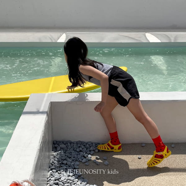 JEJEUNOSITY - Korean Children Fashion - #Kfashion4kids - Short Track Pants - 5