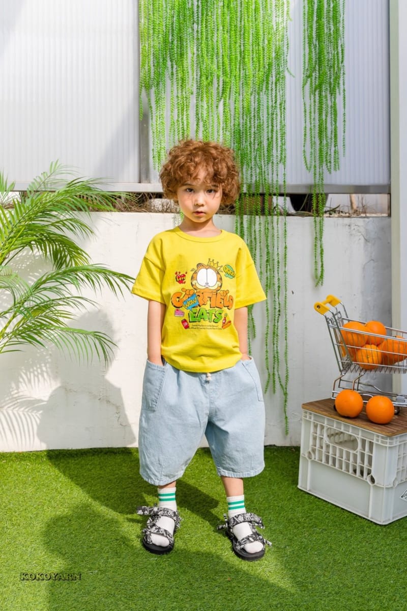 KOKOYARN - Korean Children Fashion - #Kfashion4kids - Wide Capri Denim Baggy Pants