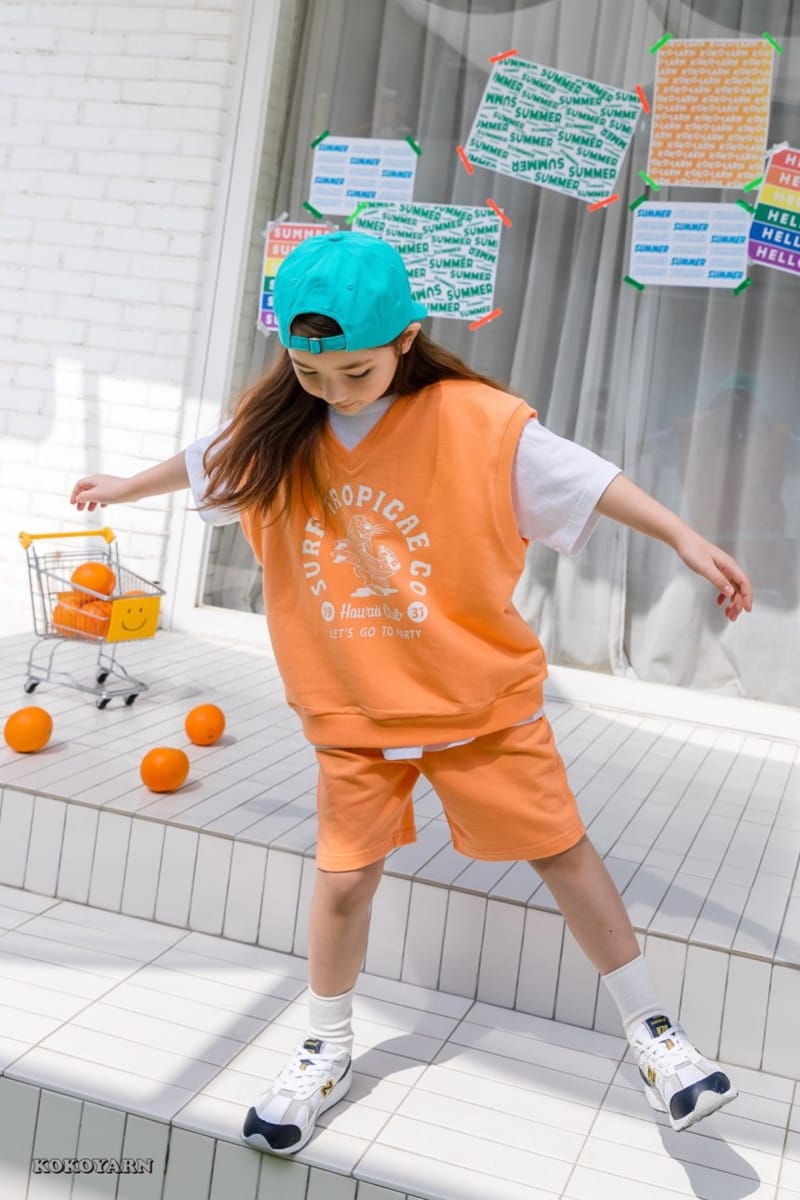 KOKOYARN - Korean Children Fashion - #Kfashion4kids - Tropical Top Bottom Set