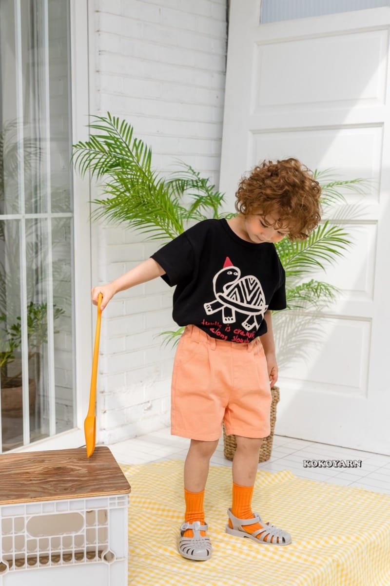 KOKOYARN - Korean Children Fashion - #Kfashion4kids - Turtle Painting Tee