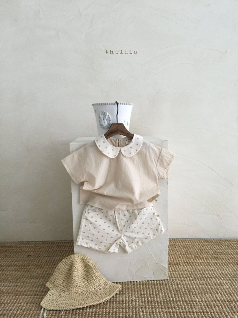 LALA - Korean Children Fashion - #Kfashion4kids - Dots Collar Blouse - 3