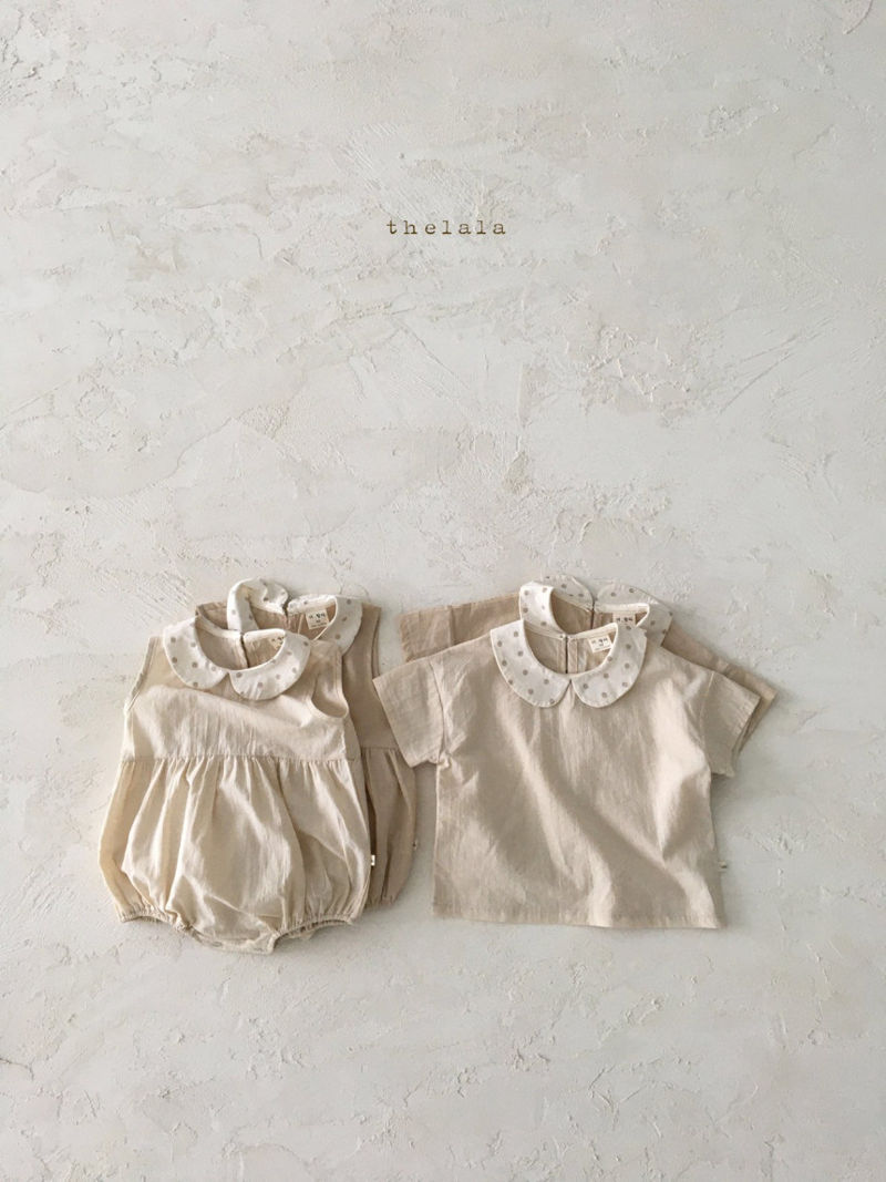 LALA - Korean Children Fashion - #Kfashion4kids - Dots Collar Blouse - 6