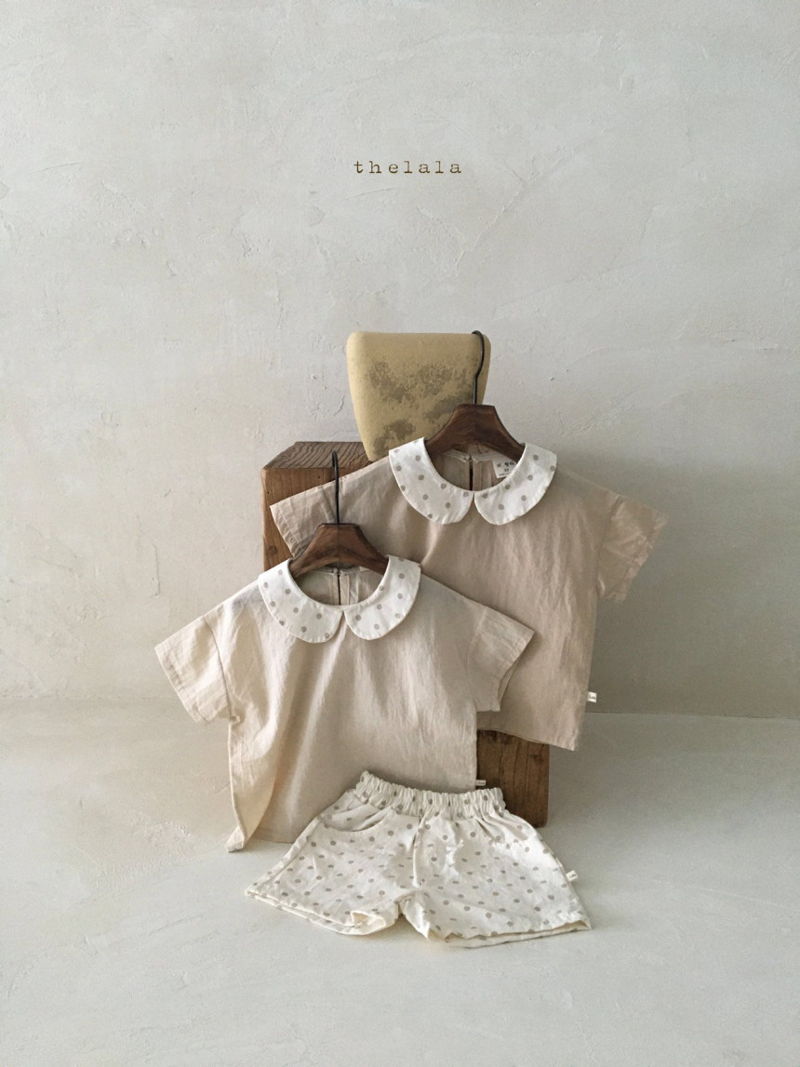 LALA - Korean Children Fashion - #Kfashion4kids - Dots Collar Blouse - 7