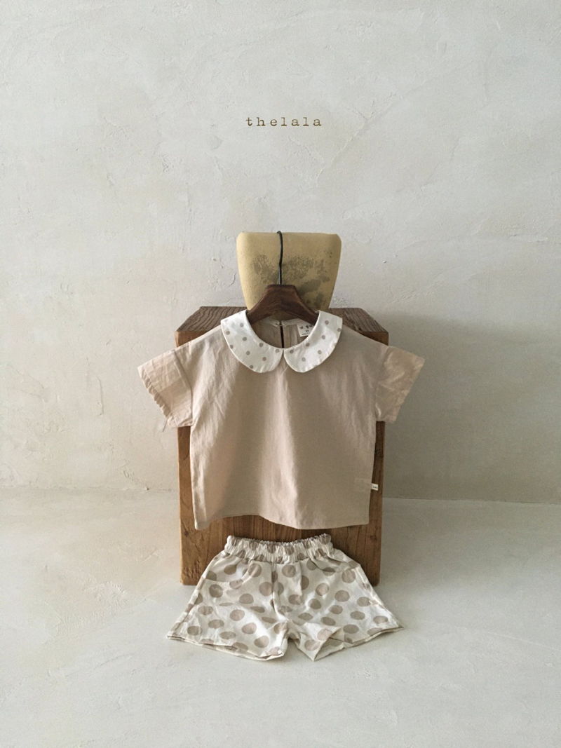 LALA - Korean Children Fashion - #Kfashion4kids - Dots Collar Blouse - 8