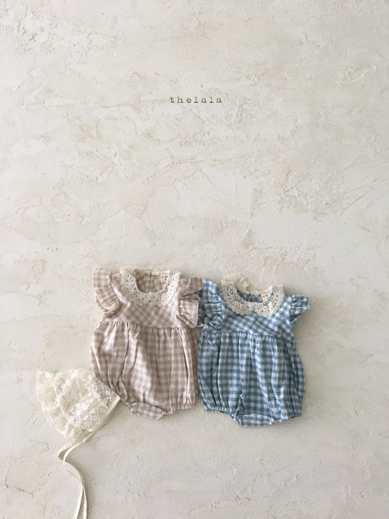 LALA - Korean Children Fashion - #Kfashion4kids - Bono Check Bodysuit - 2