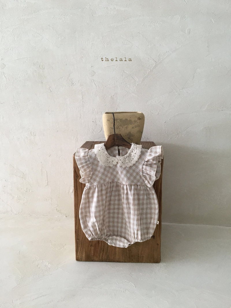LALA - Korean Children Fashion - #Kfashion4kids - Bono Check Bodysuit - 4