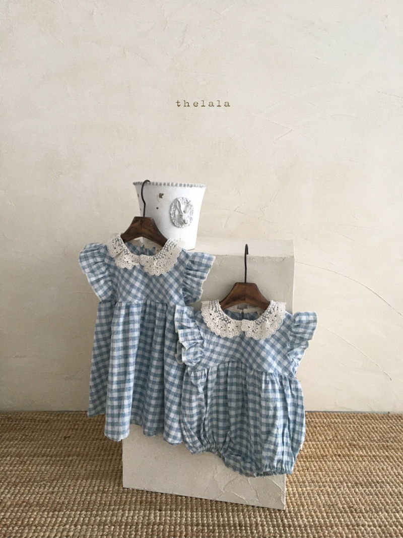 LALA - Korean Children Fashion - #Kfashion4kids - Bono Check Bodysuit - 5