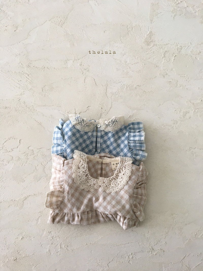 LALA - Korean Children Fashion - #Kfashion4kids - Bono Check Bodysuit - 6