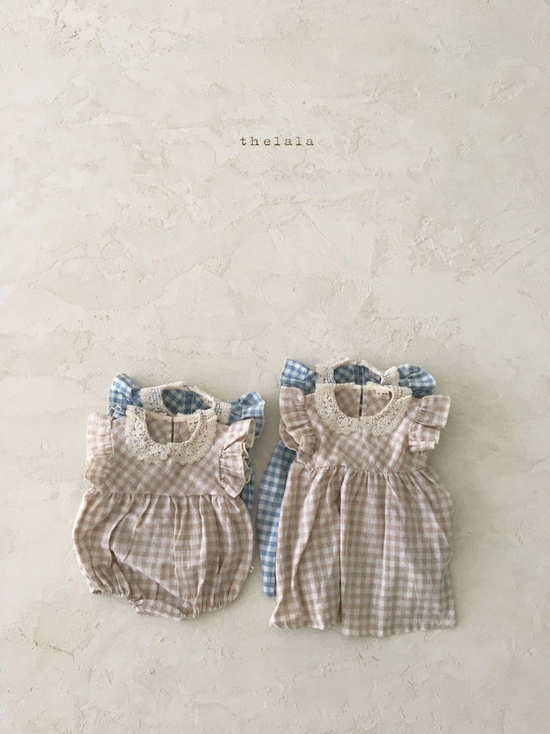 LALA - Korean Children Fashion - #Kfashion4kids - Bono Check One-piece - 10