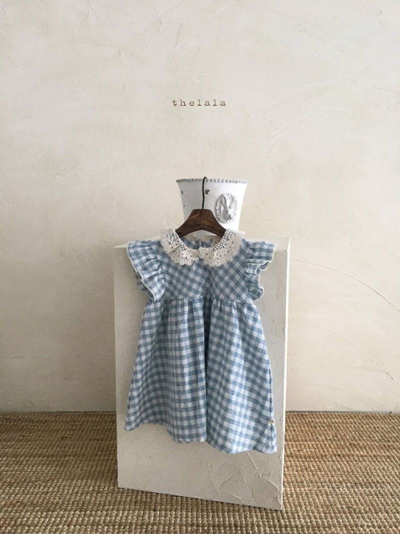 LALA - Korean Children Fashion - #Kfashion4kids - Bono Check One-piece - 5