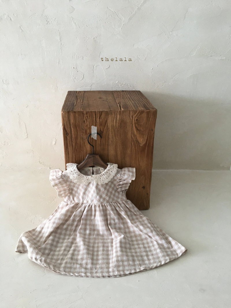 LALA - Korean Children Fashion - #Kfashion4kids - Bono Check One-piece - 7