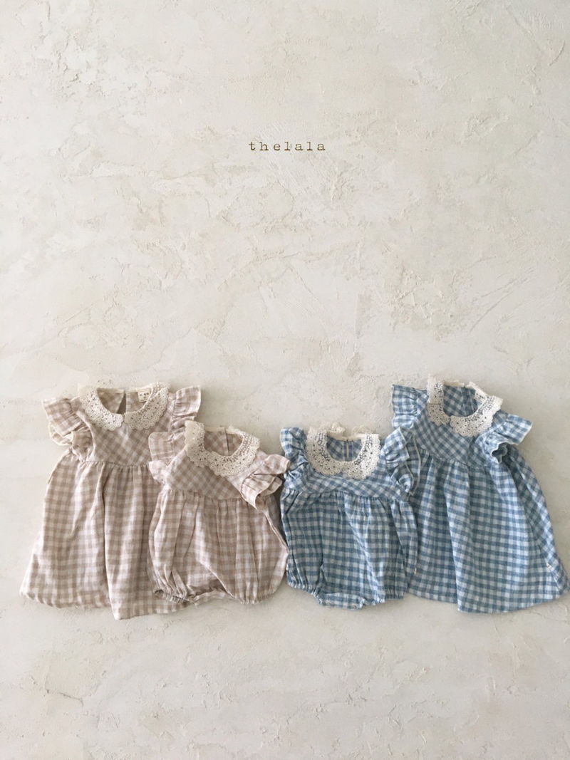 LALA - Korean Children Fashion - #Kfashion4kids - Bono Check One-piece - 9