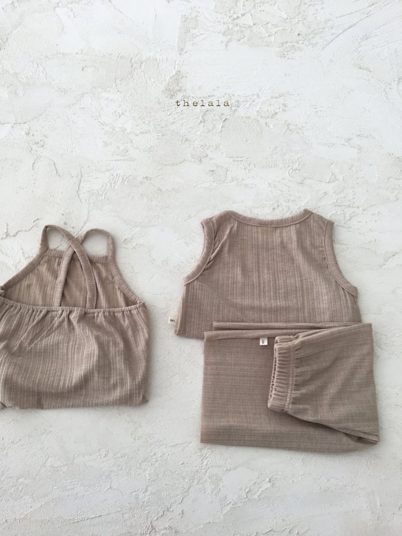 LALA - Korean Children Fashion - #Kfashion4kids - Pleats Top Bottom Set - 12