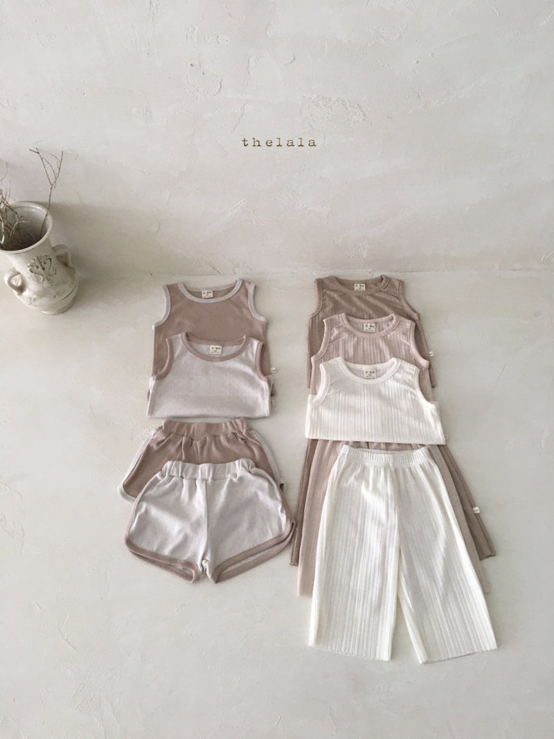 LALA - Korean Children Fashion - #Kfashion4kids - Pleats Top Bottom Set - 2