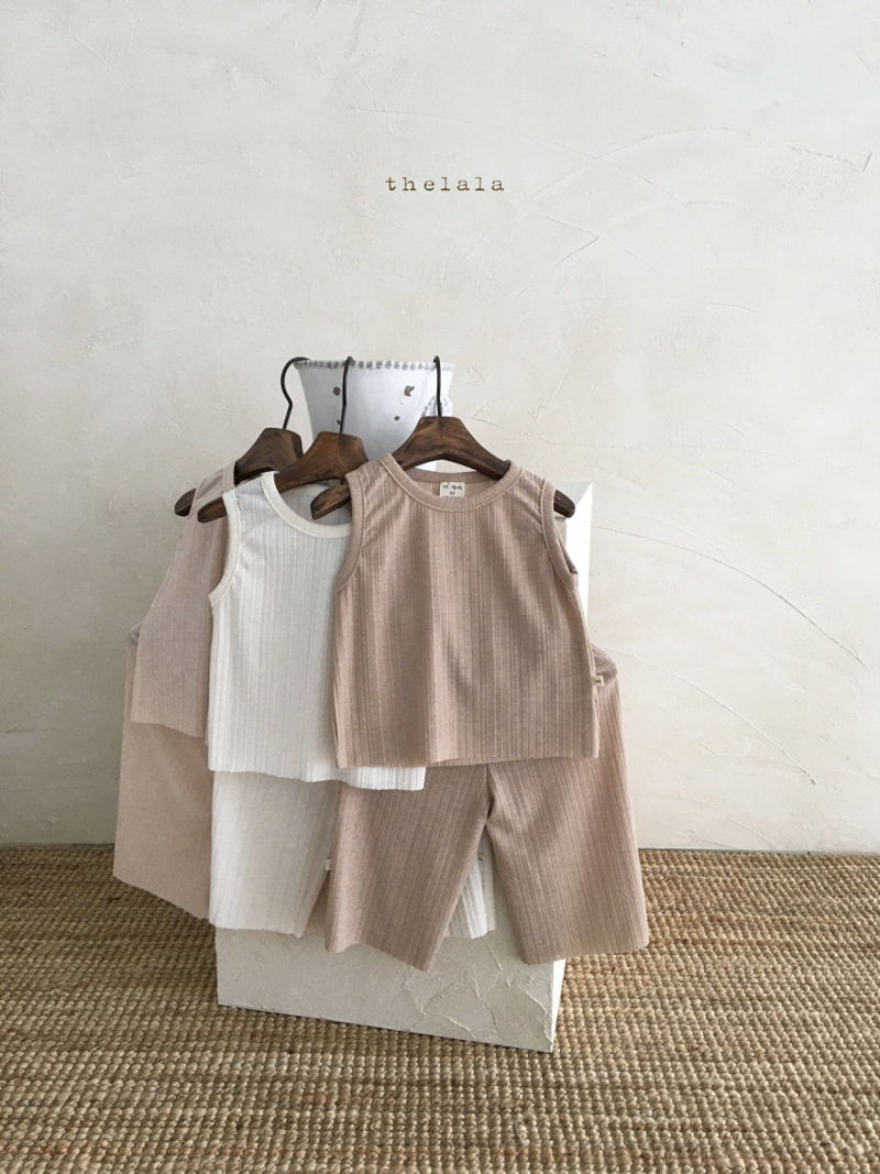 LALA - Korean Children Fashion - #Kfashion4kids - Pleats Top Bottom Set - 5