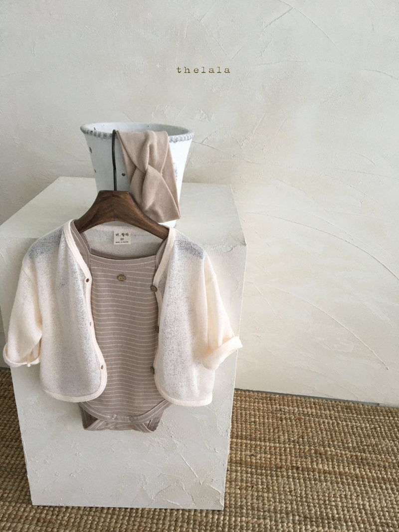 LALA - Korean Children Fashion - #Kfashion4kids - May Stripes Bodysuit - 5