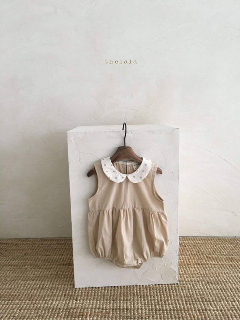 LALA - Korean Children Fashion - #Kfashion4kids - Dots Collar Bodysuit - 4