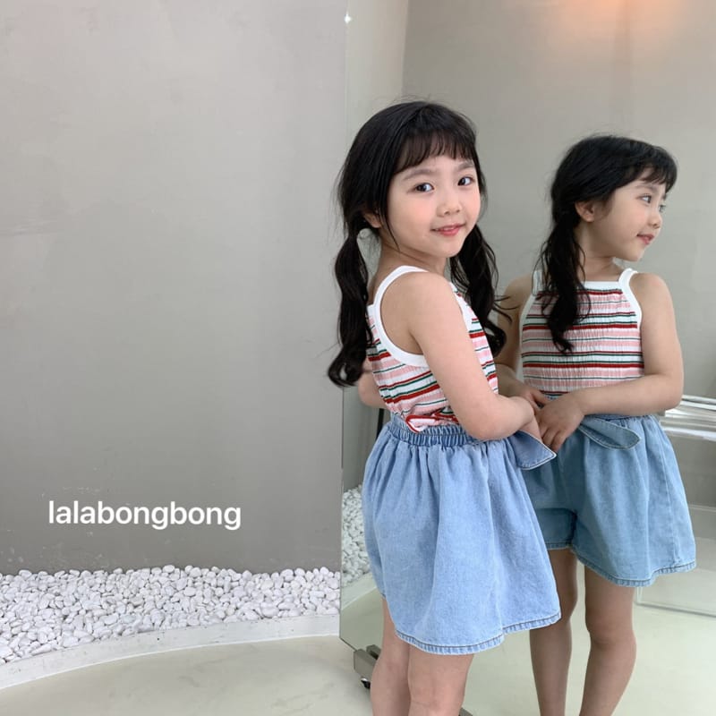 LALABONGBONG - Korean Children Fashion - #Kfashion4kids - Yuru Stripes Tee - 9