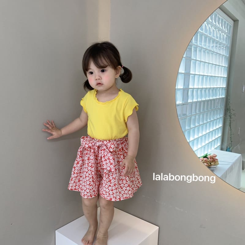 LALABONGBONG - Korean Children Fashion - #Kfashion4kids - Small Flower Skirt Shorts - 10