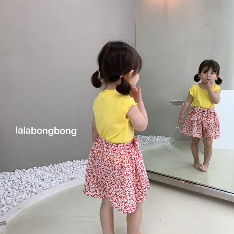 LALABONGBONG - Korean Children Fashion - #Kfashion4kids - Small Flower Skirt Shorts - 11