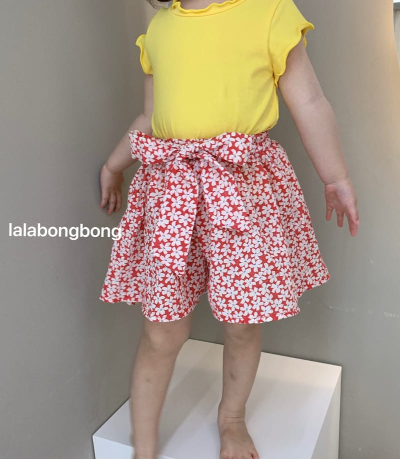 LALABONGBONG - Korean Children Fashion - #Kfashion4kids - Small Flower Skirt Shorts - 12