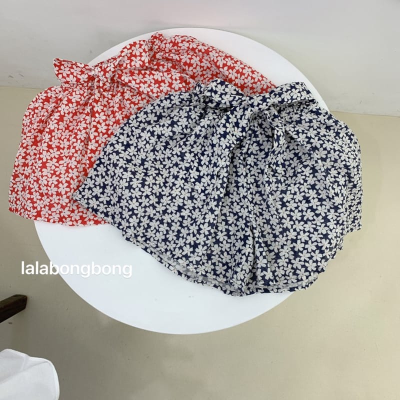 LALABONGBONG - Korean Children Fashion - #Kfashion4kids - Small Flower Skirt Shorts - 2