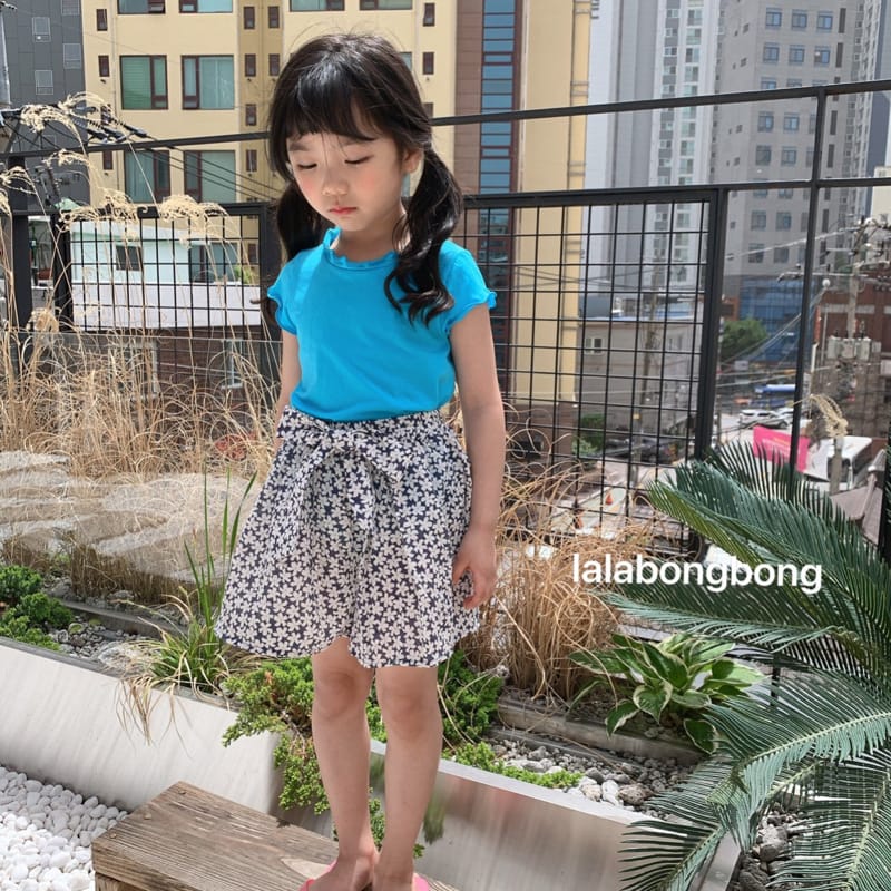 LALABONGBONG - Korean Children Fashion - #Kfashion4kids - Small Flower Skirt Shorts - 3