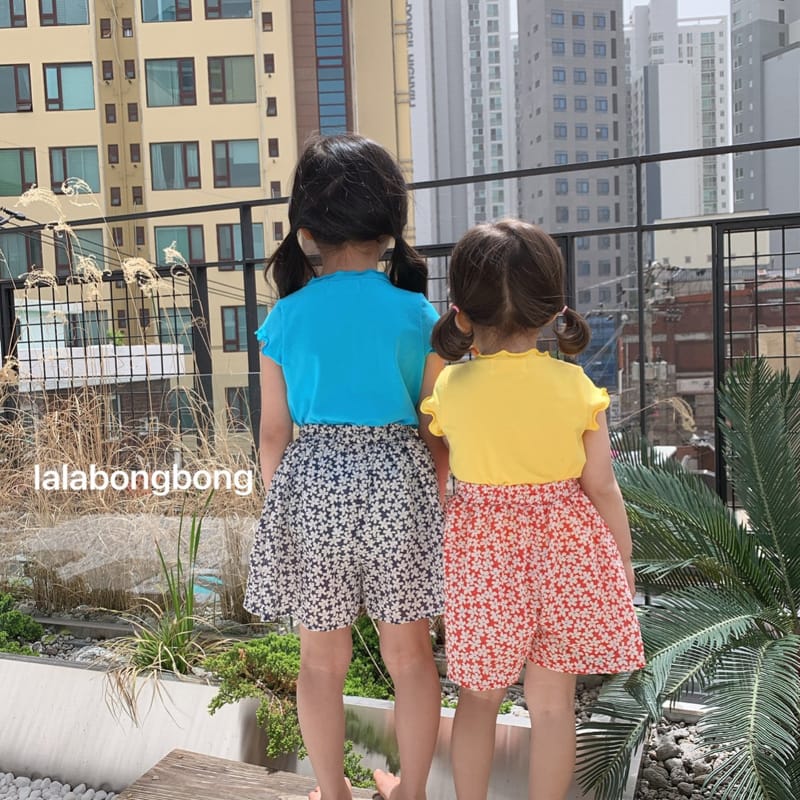 LALABONGBONG - Korean Children Fashion - #Kfashion4kids - Small Flower Skirt Shorts - 6