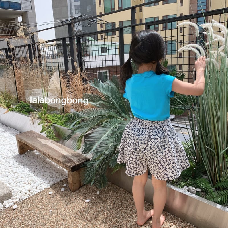 LALABONGBONG - Korean Children Fashion - #Kfashion4kids - Small Flower Skirt Shorts - 7