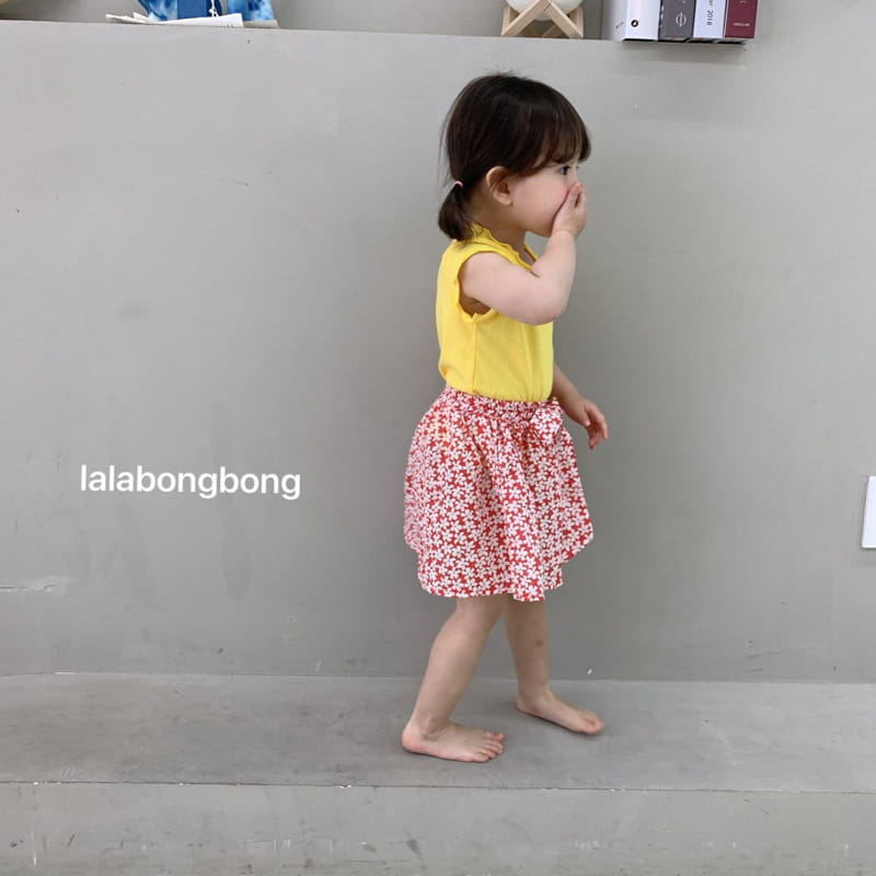 LALABONGBONG - Korean Children Fashion - #Kfashion4kids - Small Flower Skirt Shorts - 8
