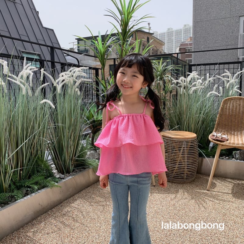 LALABONGBONG - Korean Children Fashion - #Kfashion4kids - Denim Pintuck Bootscut Pants - 10